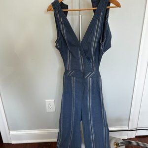 Free People Denim Jumpsuit